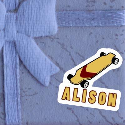 Alison Sticker Longboard Laptop Image