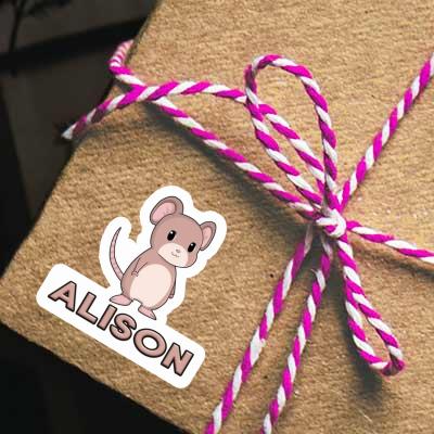 Alison Sticker Mouse Notebook Image