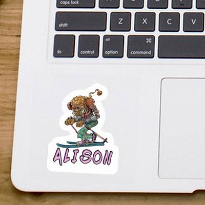 Alison Sticker Telemarker Notebook Image