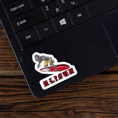 Surfer Sticker Alison Laptop Image