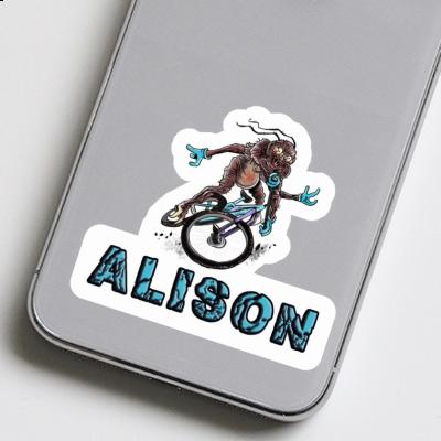 Sticker Alison Biker Laptop Image