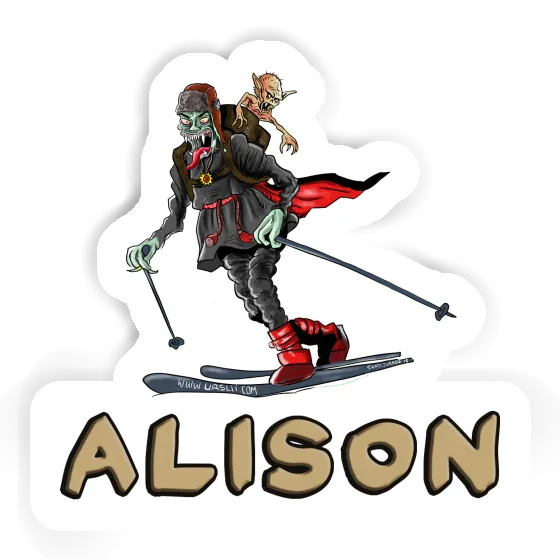 Alison Sticker Telemarker Laptop Image