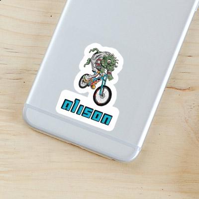 Downhill-Biker Sticker Alison Gift package Image