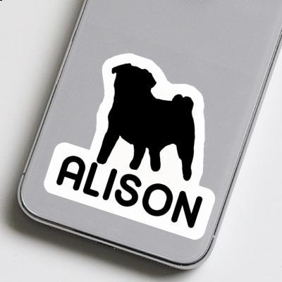 Sticker Pug Alison Laptop Image