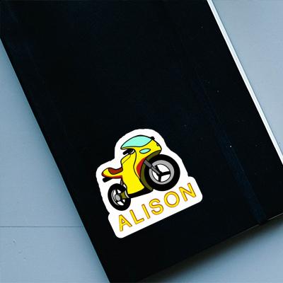 Sticker Alison Motorcycle Laptop Image