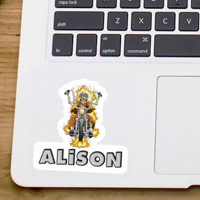 Sticker Alison Motorbike Rider Gift package Image