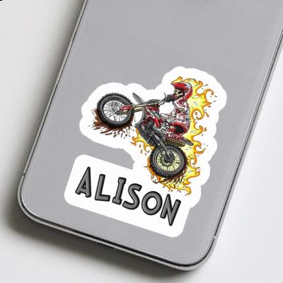 Sticker Motocrosser Alison Laptop Image