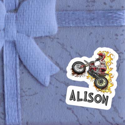 Motocrossiste Autocollant Alison Laptop Image