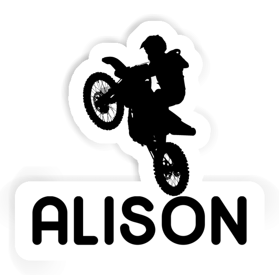 Alison Aufkleber Motocross-Fahrer Notebook Image