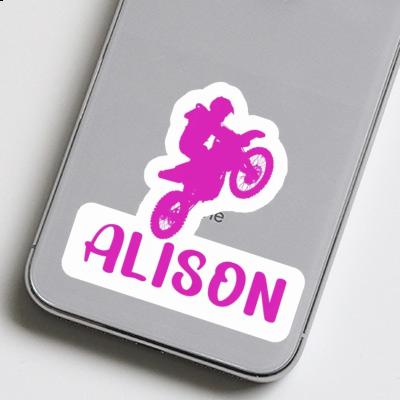 Motocross-Fahrer Aufkleber Alison Gift package Image