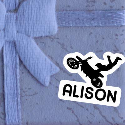 Motocross-Fahrer Aufkleber Alison Gift package Image