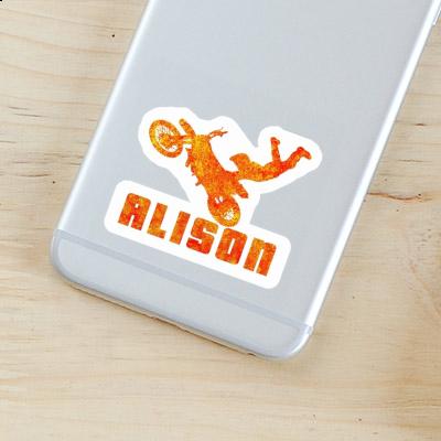 Motocross Jumper Sticker Alison Laptop Image