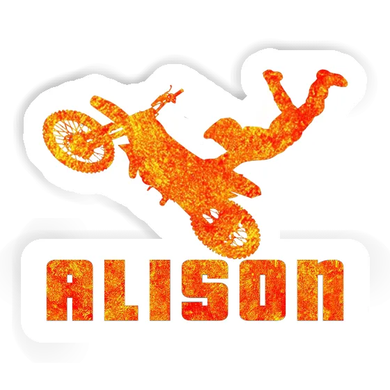 Motocross Jumper Sticker Alison Notebook Image