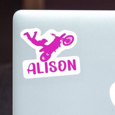 Aufkleber Motocross-Fahrer Alison Laptop Image