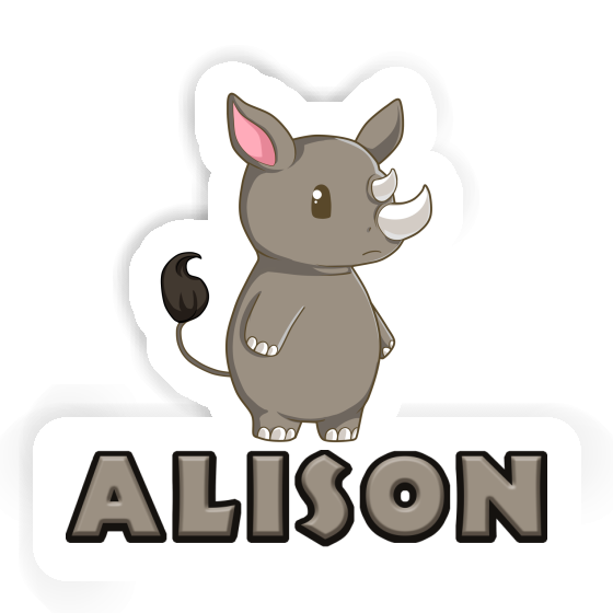 Alison Sticker Rhinoceros Notebook Image