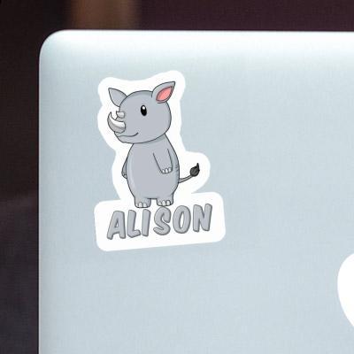 Alison Sticker Rhinoceros Gift package Image