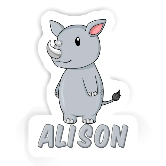 Nashorn Aufkleber Alison Gift package Image