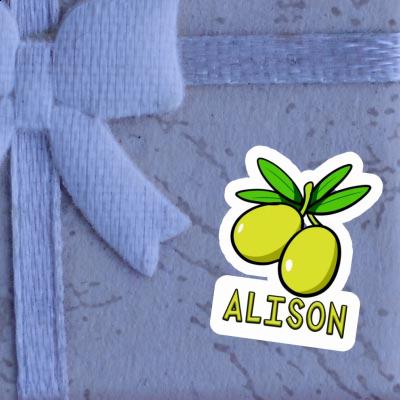 Alison Sticker Olive Notebook Image