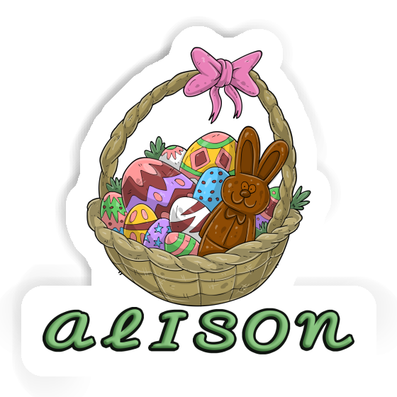 Sticker Easter basket Alison Laptop Image