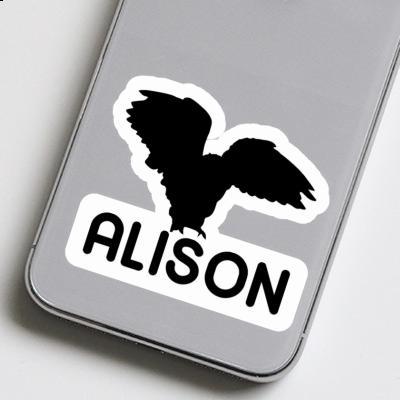 Hibou Autocollant Alison Image