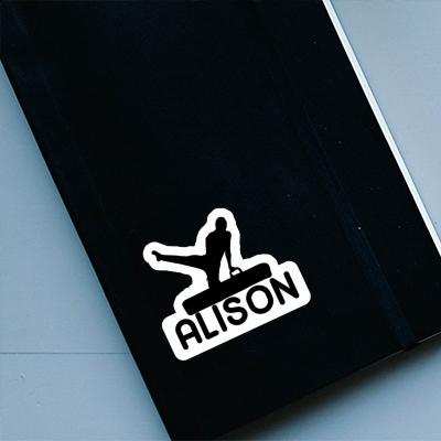 Sticker Alison Gymnast Notebook Image