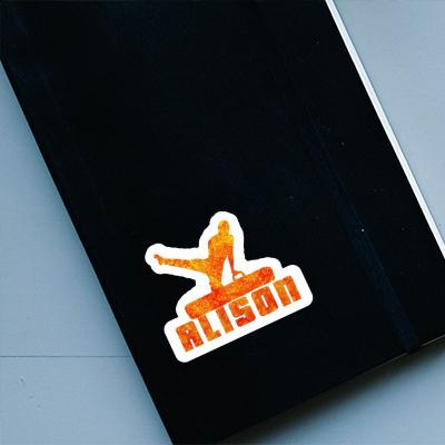 Sticker Gymnast Alison Laptop Image