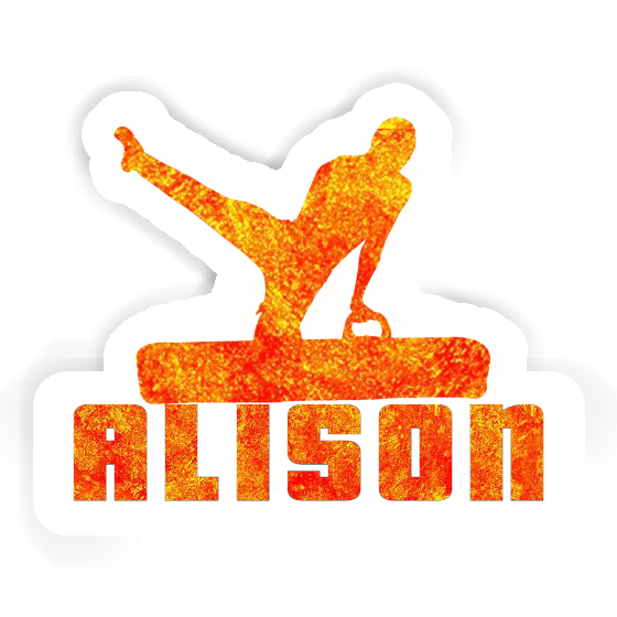 Sticker Gymnast Alison Notebook Image