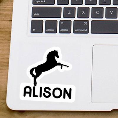 Alison Autocollant Cheval Laptop Image