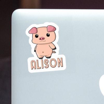 Sticker Alison Piglet Notebook Image