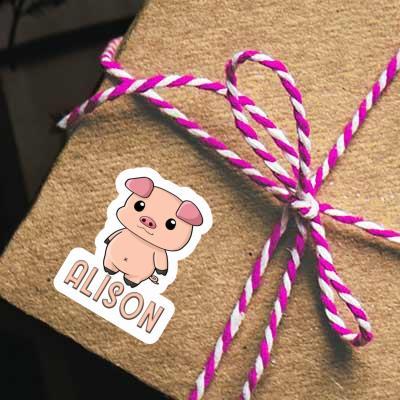 Sticker Alison Piglet Gift package Image