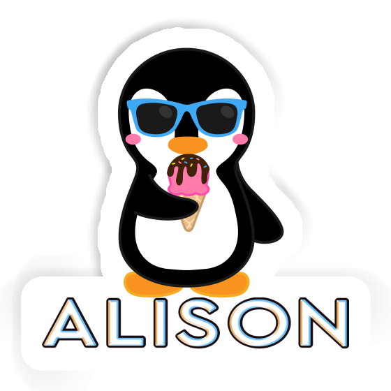 Sticker Pinguin Alison Laptop Image