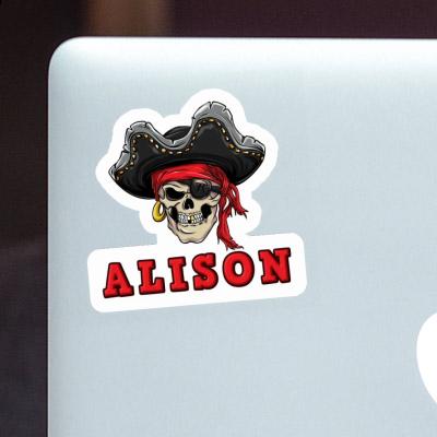 Sticker Pirate-Head Alison Laptop Image