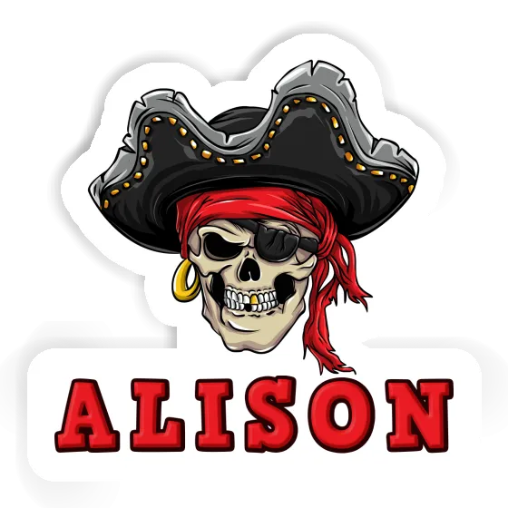 Sticker Pirate-Head Alison Notebook Image