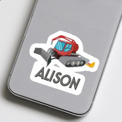 Sticker Alison Snow Groomer Notebook Image