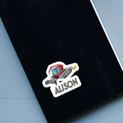 Sticker Alison Snow Groomer Image