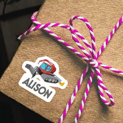 Sticker Alison Snow Groomer Gift package Image