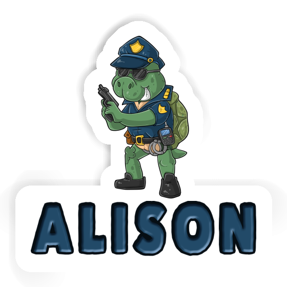 Sticker Police Officer Alison Gift package Image