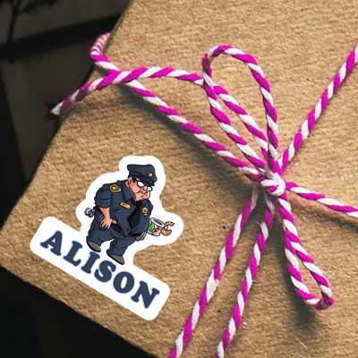 Sticker Police Officer Alison Gift package Image