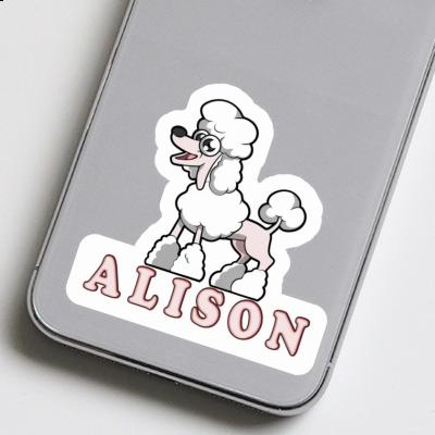 Poodle Sticker Alison Laptop Image