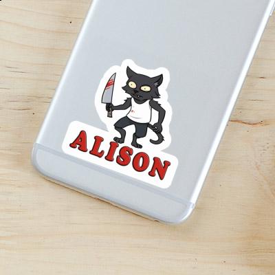 Aufkleber Alison Psycho-Katze Gift package Image