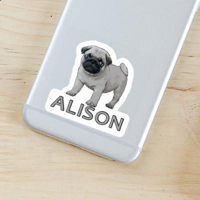 Pug Sticker Alison Image