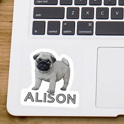 Pug Sticker Alison Gift package Image