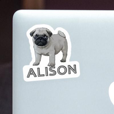 Pug Sticker Alison Gift package Image