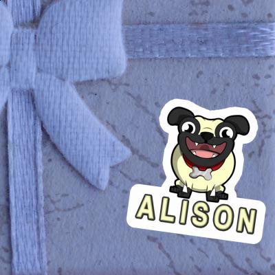 Pug Sticker Alison Gift package Image