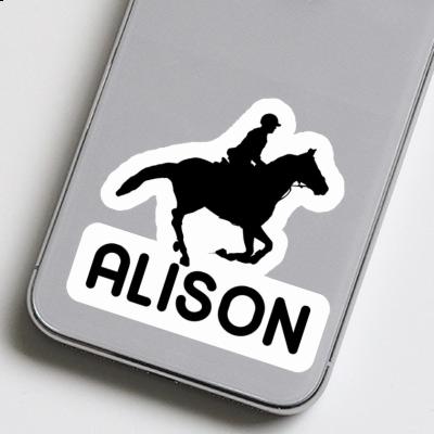 Sticker Alison Horse Rider Image