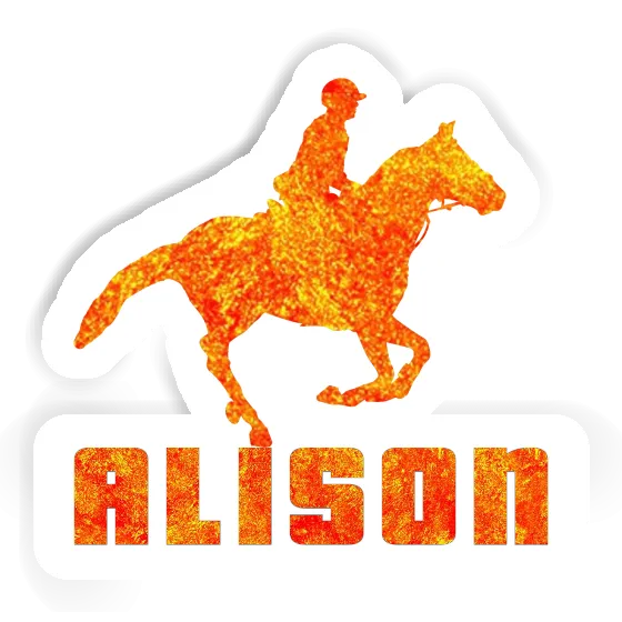 Sticker Horse Rider Alison Notebook Image