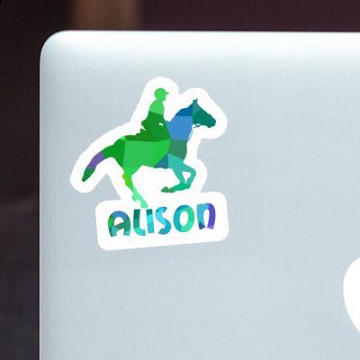 Sticker Alison Horse Rider Notebook Image