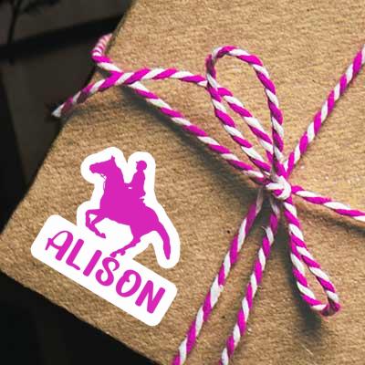 Alison Sticker Horse Rider Image