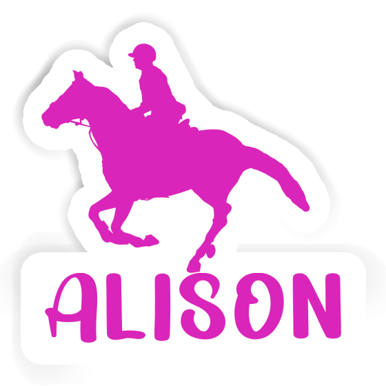 Alison Sticker Horse Rider Notebook Image