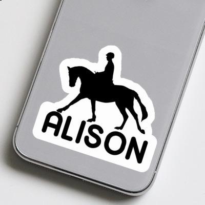 Alison Sticker Horse Rider Laptop Image